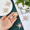 6Pcs Star Alloy Rhinestone Lapel Pins for Backpack Clothes JEWB-DC0001-39KCG-3