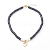 Brass Moon/Star/Sun Pendant Necklaces Sets NJEW-JN03449-8