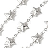 304 Stainless Steel Star Link Chains CHS-Z004-21P-1