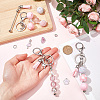 Valentine's Day DIY Iron Bar Beadable Keychain Making Kit DIY-SC0025-95-4