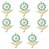 8Pcs Alloy Enamel Pendants ENAM-YW0002-31C-1