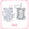 Plastic Mirror HJEW-WH0673-18-2