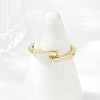 Brass Micro Pave Cubic Zirconia Cuff Rings RJEW-S400-12G-3