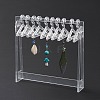 Transparent Acrylic Earring Display Stands EDIS-WH0029-12-6