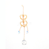Colorful Glass Hanging Crystal Pendant Ornament HJEW-TAC0001-21-1