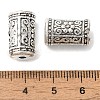 Column with Flower Pattern Alloy Beads TIBE-R294-023-2