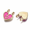 Alloy Enamel Charms ENAM-T012-02D-RS-3