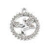 Alloy Rhinestone Pendants FIND-U026-04P-2