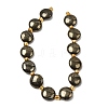 Natural Pyrite Beads Strands G-Z131-H01-01-3