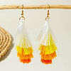 Halloween Alloy & Cotton Cord Tassel Dangle Earrings FS-WGA02EE-28-1