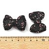 Bowknot Shape Polymer Clay Rhinestone Beads CLAY-NH0001-05D-3
