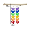 Alloy Acrylic Dangle Earrings FS-WG36A43-03-4