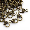 Tibetan Style Alloy Lobster Claw Clasps X-MLF014Y-NF-2