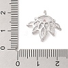 Brass Inlay Clear Glass Pendants KK-S388-22P-3
