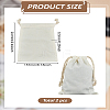 Canvas Cloth Drawstring Pouches AJEW-WH0816-143-2