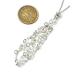 3Pcs 3 Style Brass Macrame Pouch Empty Stone Holder for Pendant Necklaces Making NJEW-AB00027-3