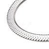 Non-Tarnish 304 Stainless Steel Snake Chains Necklaces NJEW-O058-32P-2