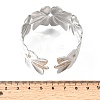 32.5MM 304 Stainless Steel Hollow Flower Cuff Bangles for Women SA-CBAB767-32P-5