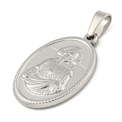 Non-Tarnish 304 Stainless Steel Pendants STAS-B071-02A-21P-1