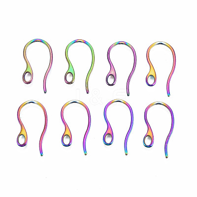 304 Stainless Steel Earring Hooks STAS-N098-007-1
