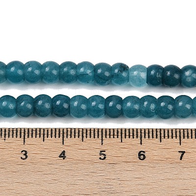 Natural White Jade Beads Strands G-R403-4x6-25-1
