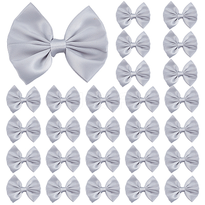 30Pcs Bowknot Polyester Ornament Accessories DIY-AR0005-11B-1