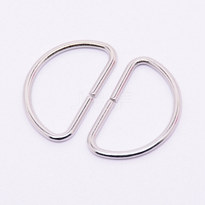 Zinc Alloy D Rings PALLOY-WH0070-95P-1