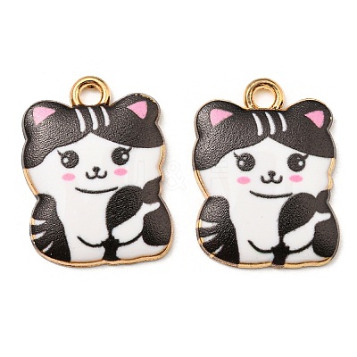 Printed Alloy Pendants ENAM-L042-07G-01-1