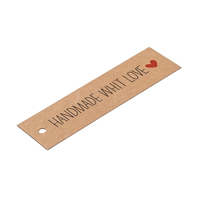 Rectangle Thank You Theme Kraft Paper Cord Display Cards CDIS-K003-01H-1