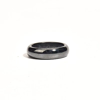 Dyed & Heated Black Agate Finger Rings IK0879-2-1