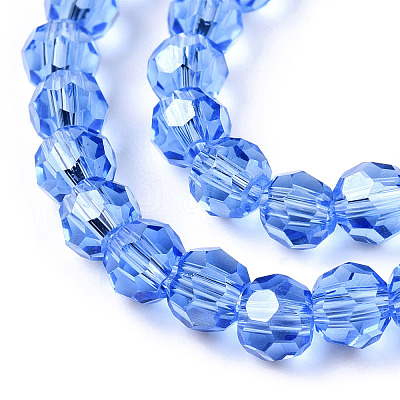 Electroplate Glass Bead Strands EGLA-R015-4mm-10-1
