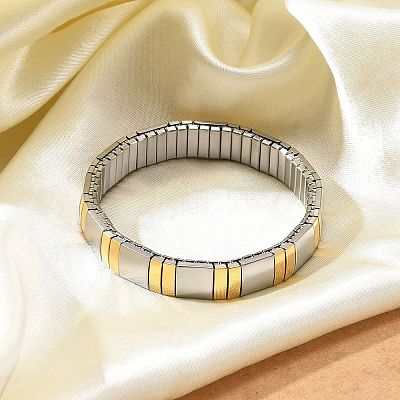 304 Stainless Steel Stretch Bracelets BJEW-U015-03G-02-1