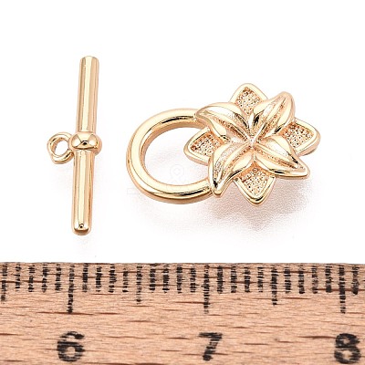 10Pcs Brass Toggle Clasps KK-T073-41G-1
