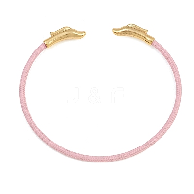Braided Steel Wire Bangles Making KK-CBA6056-02E-G-1