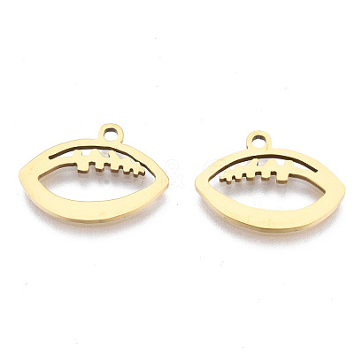 Ion Plating(IP) 201 Stainless Steel Pendants STAS-T044-252G-1