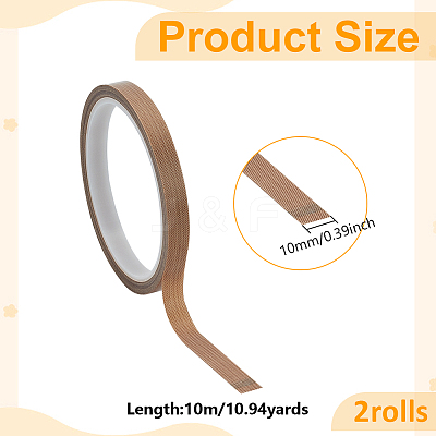 10M Teflon PTFE Heat-resistant Cloth Tape AJEW-WH0314-482A-1