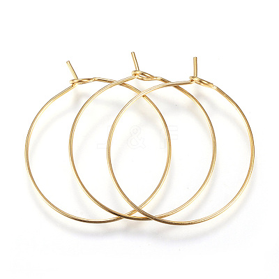 316L Surgical Stainless Steel Hoop Earring Findings X-STAS-D164-01G-1