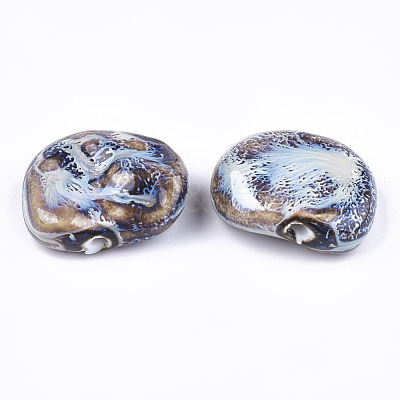 Handmade Porcelain Beads PORC-S498-34B-1