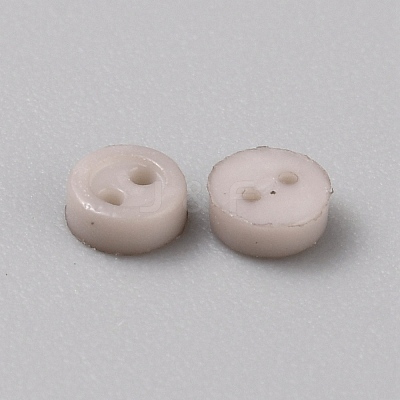 Mini Resin Button FIND-WH0260-26Q-1