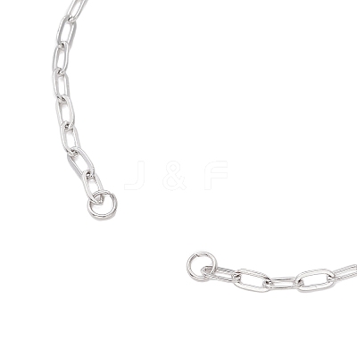 2.5MM 304 Stainless Steel Paperclip Chain Slider Bracelet Making AJEW-JB01402-1