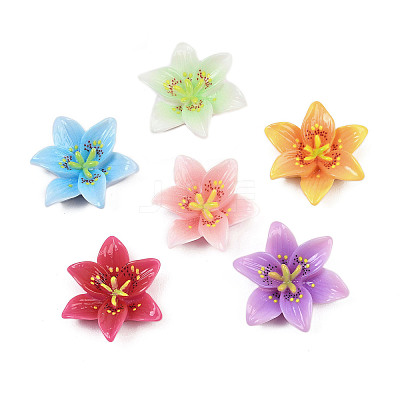 Opaque Resin Decoden Cabochons CRES-D328-03-1