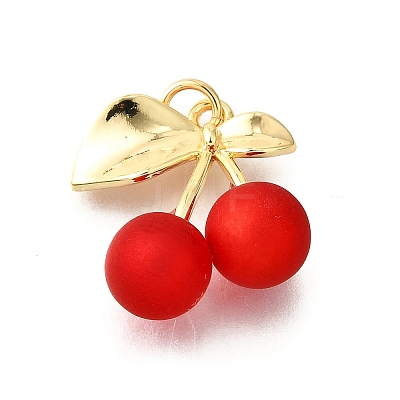 Spray Painted Brass Pendants KK-G529-08G-1