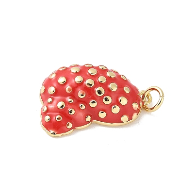 Brass Enamel Pendants KK-B148-01G-1