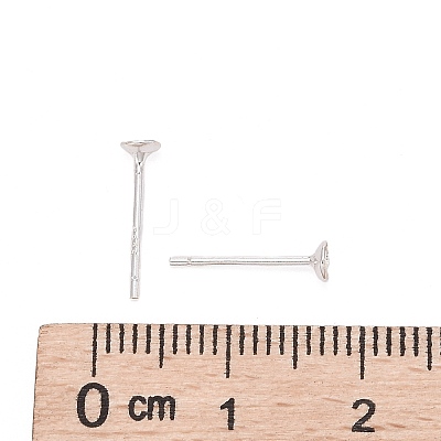 925 Sterling Silver Ear Stud Findings STER-K167-043A-S-1