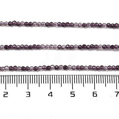 Transparent Glass Beads Strands GLAA-H027-01A-1