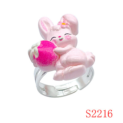 Easter Resin with Iron Finger Rings for Girl FS-WG45AD0-09-1