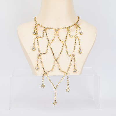 1Pc Crystal Rhinestone Shouder Chain Strap AJEW-HY0001-36-1