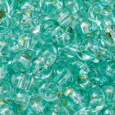 3/0 Baking Paint Transparent Colours Glass Round Beads SEED-L011-13A-03-1