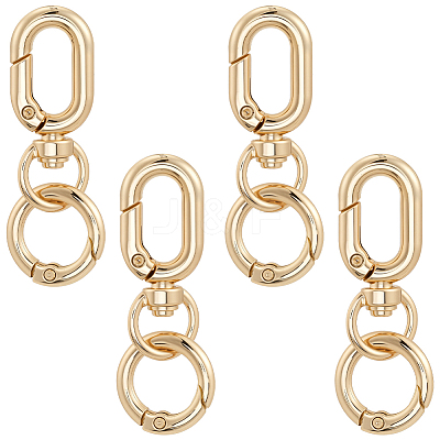 8Pcs Alloy Spring Gate Rings FIND-BBC0004-68-1