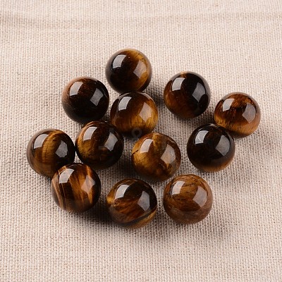 Natural Tiger Eye Round Ball Beads G-I174-16mm-14-1